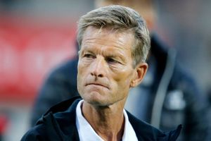 Superligafodbold på Lyngby stadion: Lyngby - AaB. AaB's cheftræner Lars Søndergaard.  Arkivfoto: Jens Dresling